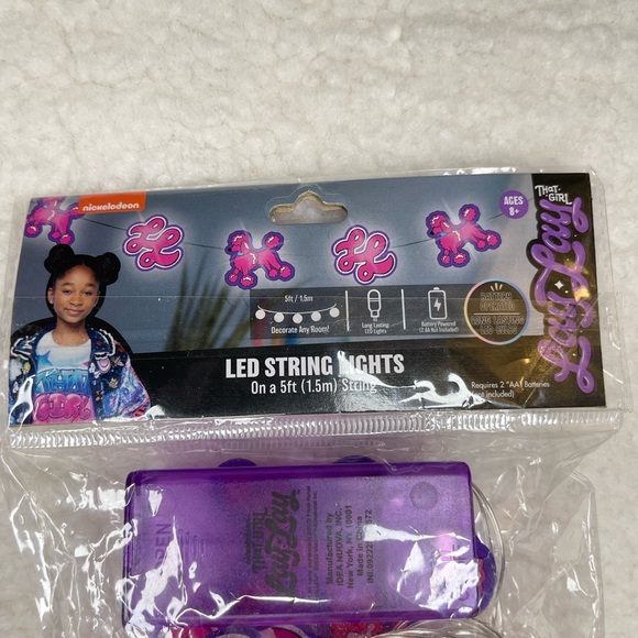 NICKELODEON LED 5FT STRING LIGHTS "THAT GIRL LAY LAY" BATTERY OPERATED SET OF 3 - Picture 5 of 6
